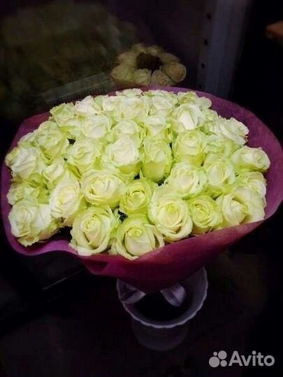 Цветы розы букет