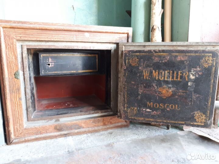 Сейф огнеупорный антикварный старинный