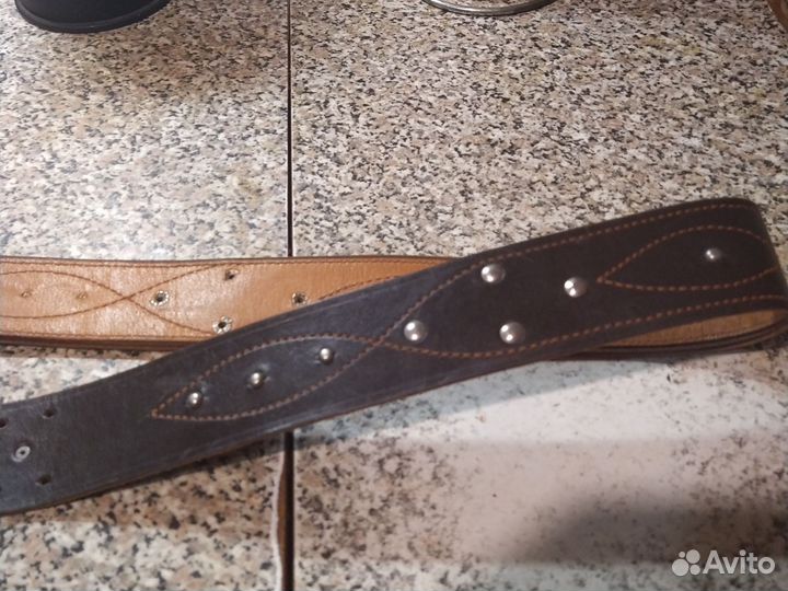 Мужской кожаный ремень