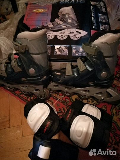 Роликовые коньки с защитой 38 размер
