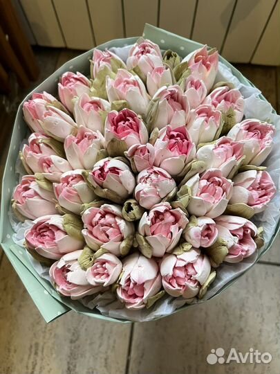 Обучение тюльпанам из зефира