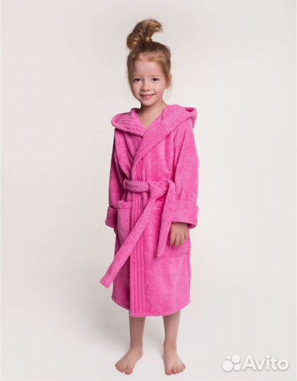 Халат махровый для девочки