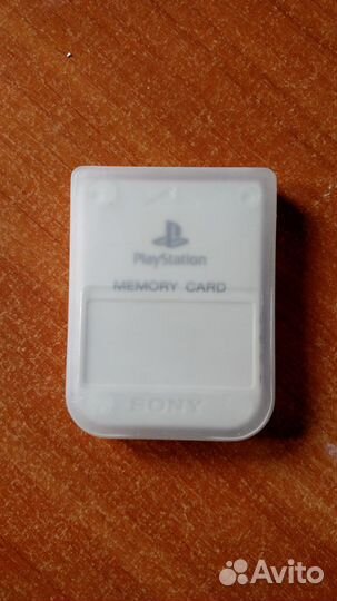 Карта памяти для Playstation 1 (Белая) Оригинал