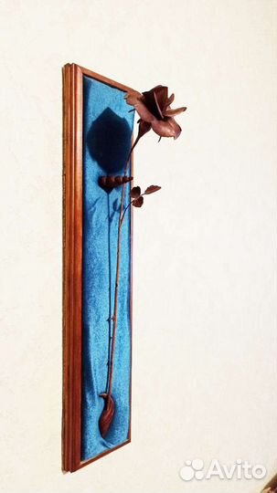 Роза из дерева