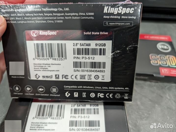Ssd kingspec 512 GB 2.5 SATA3