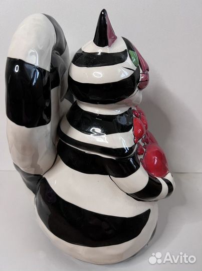 Керамический кот. Фигурка и емкость