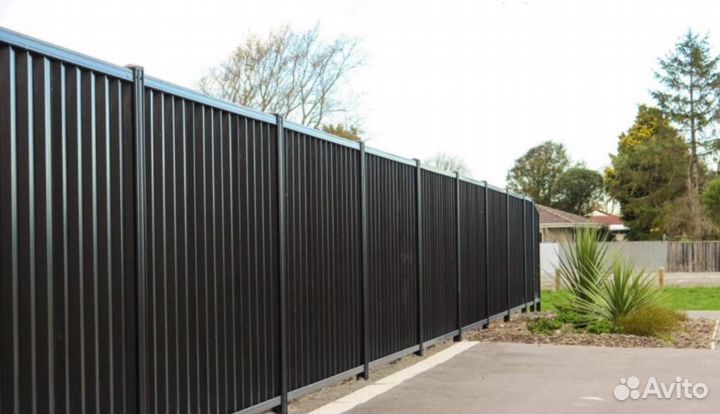 Забор из профнастила,ворота качественно