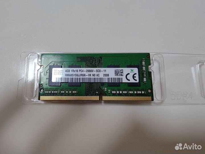 Оперативная память ddr4 hynix 4gb для ноутбука