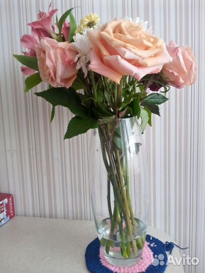 Ваза для цветов стекло