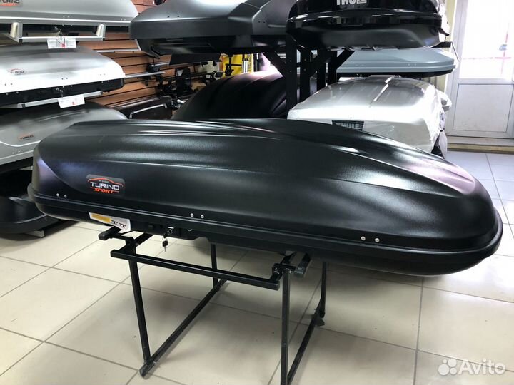 Автобокс багажник на крышу Chevrolet niva (Шевроле