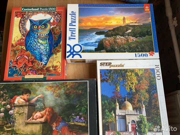 Пазлы 1000 и 1500 educa trefl castorland step