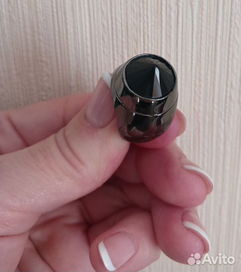 Кольцо Черный кристалл