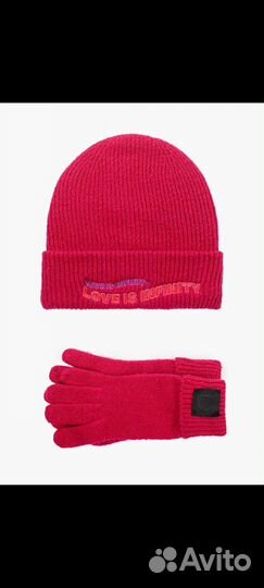 Комплект шапка перчатки desigual