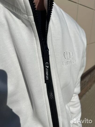 Zip Hoodie C.P Company black, white (Арт.90800)