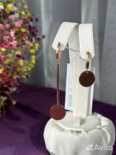 Серьги серебро 925