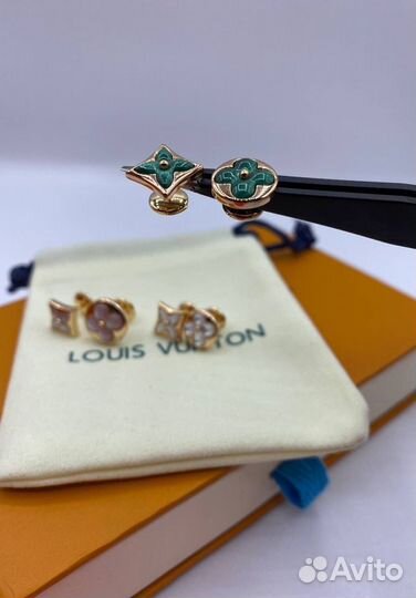 Серьги louis vuitton