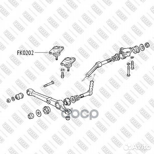Опора шаровая LADA 2108-21099 86- FK0202 fixar