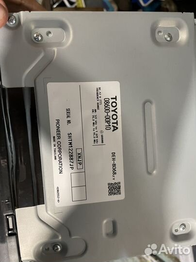 Магнитофон, магнитола toyota cp-w66 usb,aux,cd