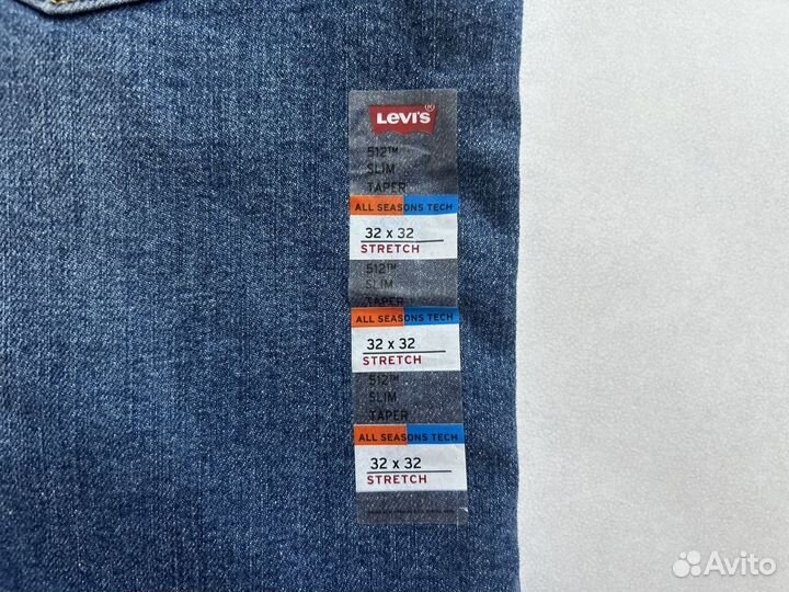 Джинсы levis 512 slim taper оригинал