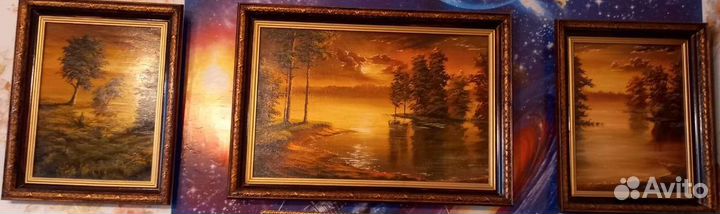 Картина триптих Побытов