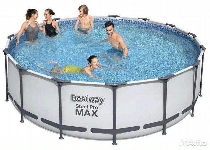 Каркасный бассейн bestway steel pro max 457х122