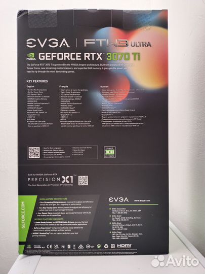 Видеокарта evga GeForce RTX 3070 Ti FTW3 ultra