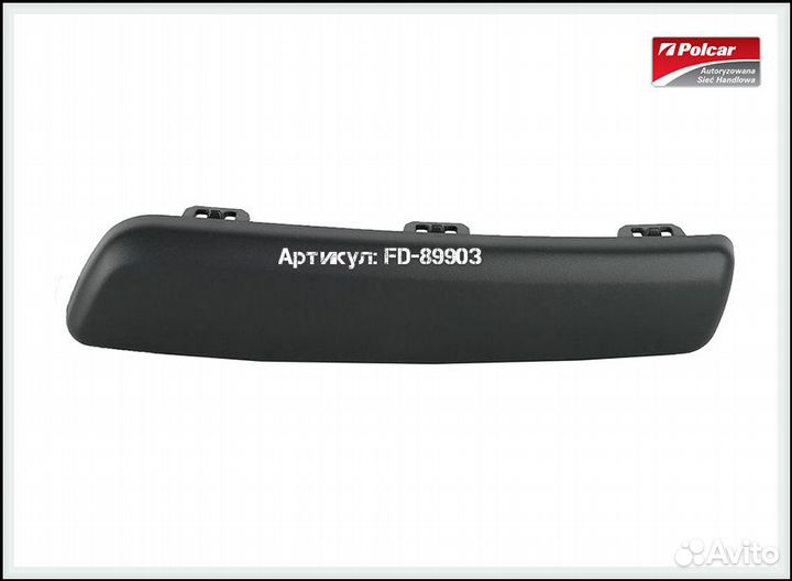 Молдинг заднего бампера Renault Clio 3 поколение