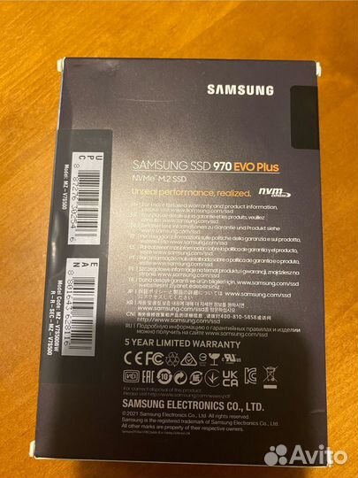 Жесткий диск Samsung SSD EVO 970 500Gb nvme