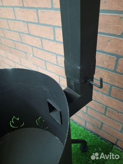 Печь очаг учаг для казана с дверцей дымоходом 8-10