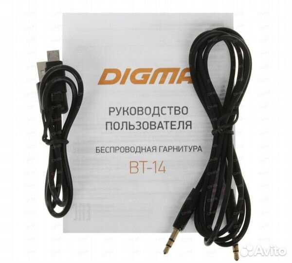 Беспроводная гарнитура Digma BT-14 D