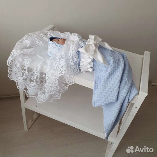 Кружевной конверт на выписку