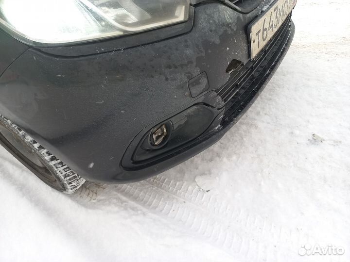 Бампер передний рено логан 2, левая передняя крыла