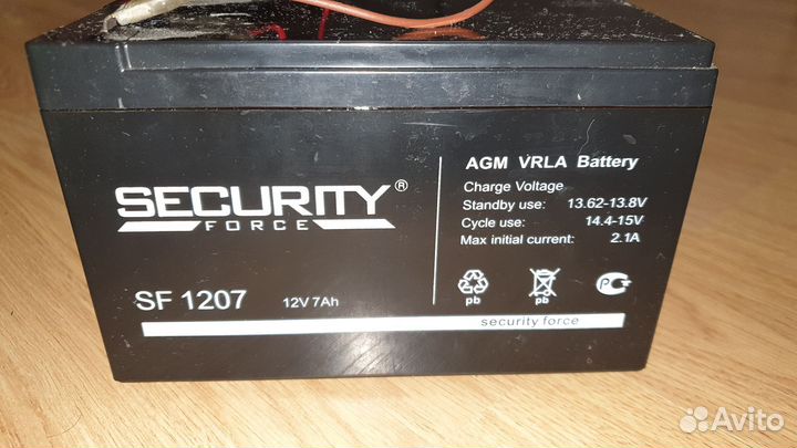 Аккумулятор для сигнализации