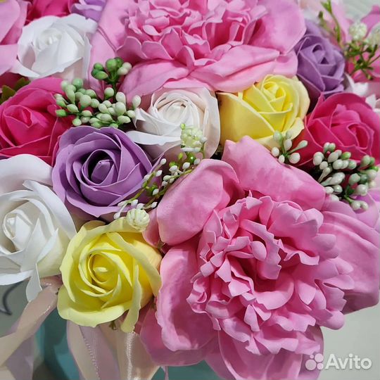 Букет цветов из мыла