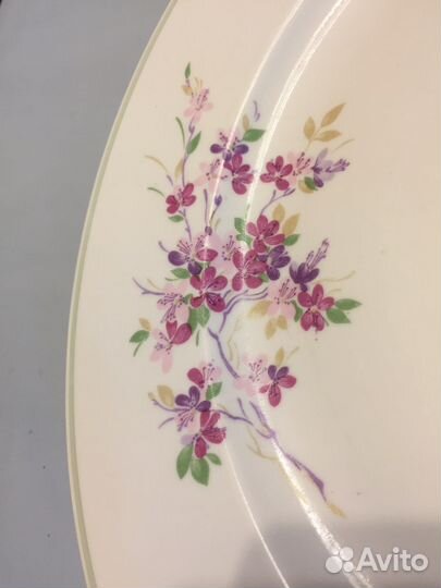 Блюдо 36см Дулевский (Кузнецовский) фарфор 1992г