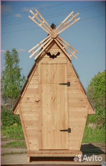 Уличный туалет деревянный GAR206