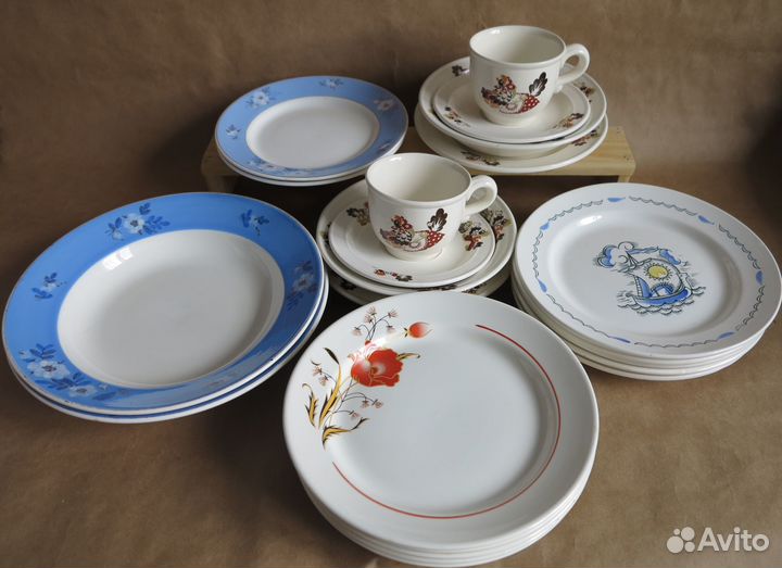 Тарелки, Детский набор зик Конаково