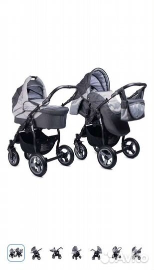 Коляска 2 в 1 Abdor Zipp