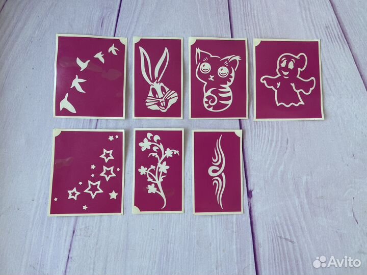 Трафареты для блеск тату