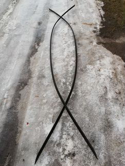 Молдинги крыши BMW F02 черные