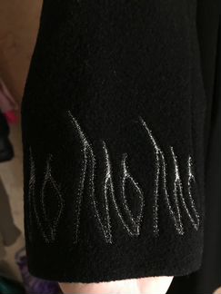 Пальто черное осень-весна