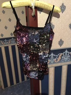 Топ с пайетками