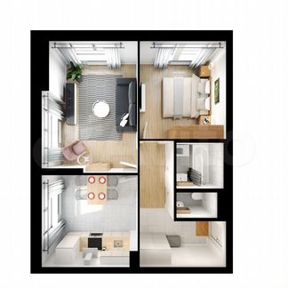 2-к квартира, 52.5 м², 9/32 эт.