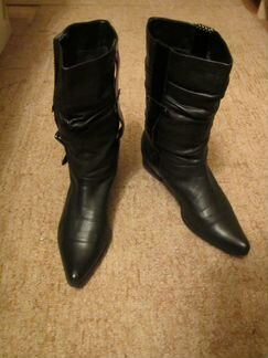 Сапоги/полусапожки женск. нат.кожа,демисезон, р.40