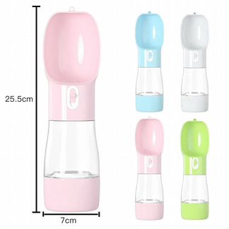 Портативная поилка для собак и кошек 2в1