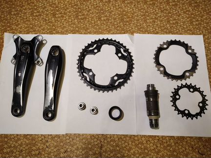 Система (Шатуны, каретка, звезды) Shimano Deore
