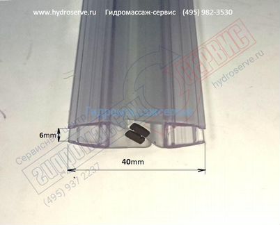 6мм, Магнитный уплотнитель двери Идеал Стандард ду