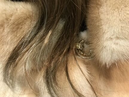 Норковая шуба бежевая (Размер 42-44)#1192