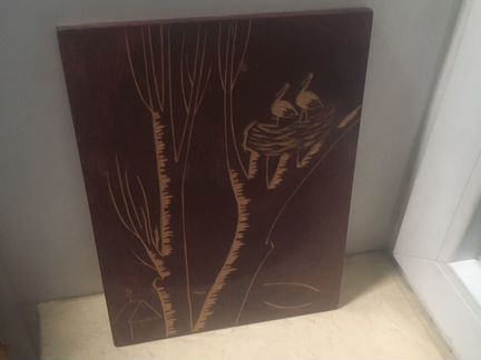 Панно резьба по дереву