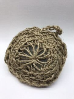 Мочалка джутовая + натуральное мыло Крым